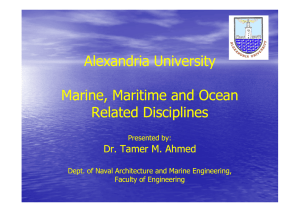 Alexandria University Marine, Maritime and Ocean Related Disciplines