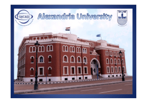 Quality Assurance in Alexandria University, Dr. Sania Gafour