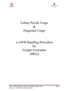 CX e-AWB Handling Procedure