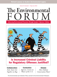 May/June issue of The Environmental Forum
