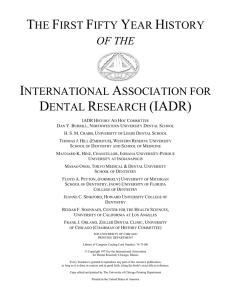 Contents - International Association for Dental Research