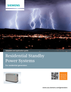 Residential Standby Power Systems