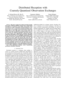 Distributed Reception with Coarsely-Quantized