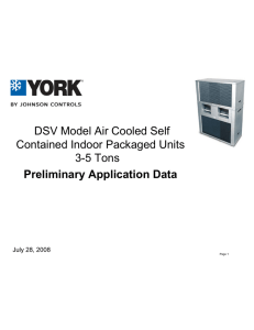DSV Model Air Cooled Self Contained Indoor Packaged Units 3