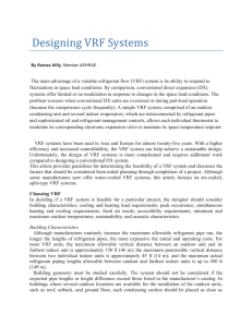 Designing VRF Systems