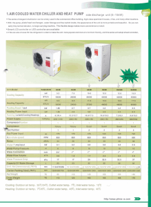 1.AIR COOLED WATER CHILLER AND HEAT PUMP side discharge