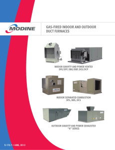 Gas-Fired indoor and outdoor duct Furnaces