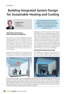 Building Integrated System Design for Sustainable Heating