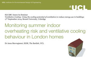 Monitoring summer indoor overheating risk and ventilative cooling