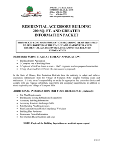 Accessory Structures Over 200 Square Feet