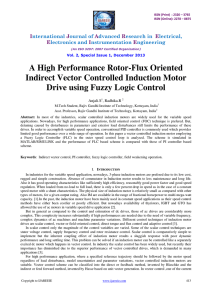 A High Performance Rotor-Flux Oriented Indirect Vector Controlled