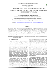 performance analysis of 18-pulse ac