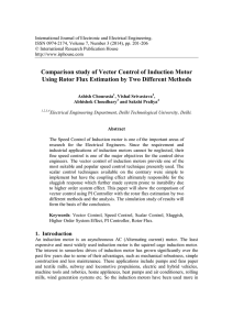 Comparison study of Vector Control of Induction Motor Using Rotor