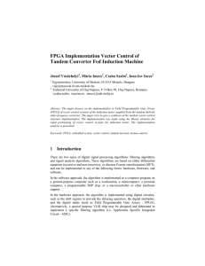FPGA Implementation Vector Control of Tandem Converter Fed