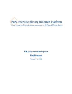 Final Report - Hunt Institute at UT El Paso