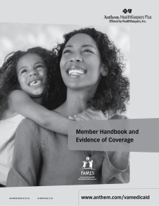 Member Handbook and Evidence of Coverage