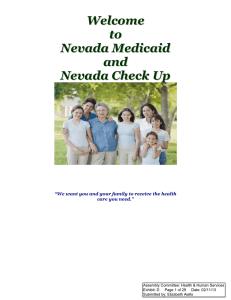 Welcome to Nevada Medicaid and Nevada Check Up