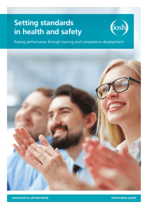 Setting standards in health and safety - Raising performance