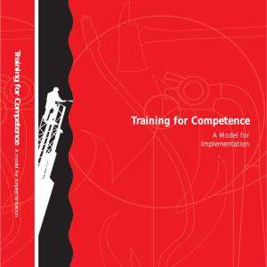Training for Competence