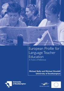 European Profile for Language Teacher Education