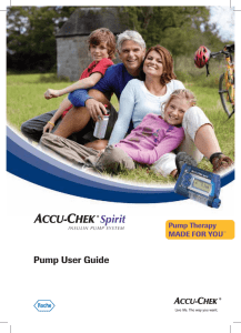 Pump User Guide - ACCU