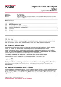 AN-IND-1-015 Using Inductive Loads with VT System