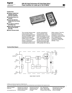 KSR-201 series SSR-Power Controller - CII