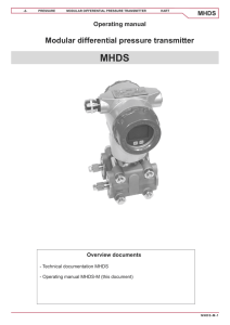 Modular differential pressure transmitter