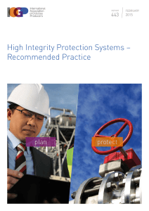 High Integrity Protection Systems - International Association of Oil