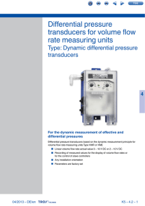Dynamic differential pressure transducers