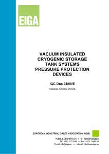 vacuum insulated cryogenic storage tank systems pressure