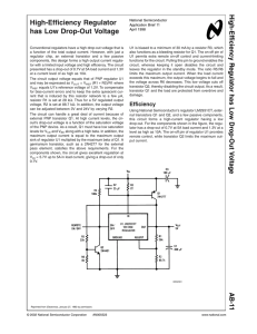 Application Brief 11 High-Efficiency Regulator has