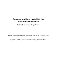 inventing the electronic wristwatch - IEEE Ultrasonics, Ferroelectrics