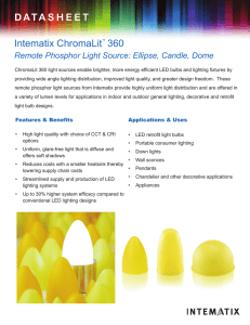 Intematix ChromaLit 360 DATASHEET