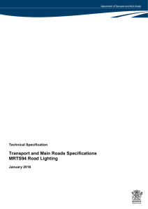 MRTS94 Technical Specification - Department of Transport and