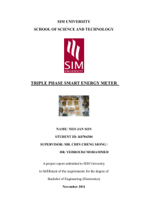 triple phase smart energy meter