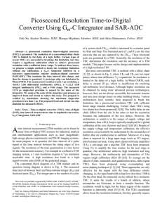 Picosecond Resolution Time-to-Digital Converter Using Gm