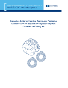 Kendall SCD™ 700 Series System DME Instruction Guide