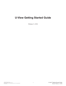 U-View Getting Started Guide - Rx Monitoring Services, Inc.