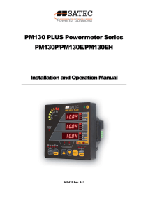 PM130 PLUS Powermeter Series PM130P/PM130E/PM130EH