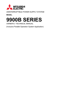 9900b series - Mitsubishi Electric Power Products, Inc.