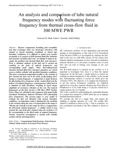 An analysis and comparison of tube natural frequency modes