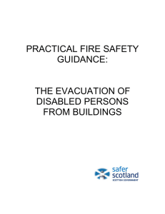 practical fire safety guidance: the evacuation of disabled persons