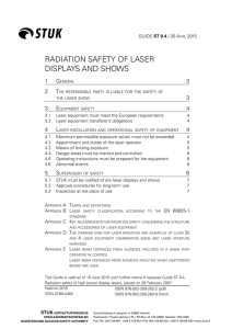radiation safety of laser displays and shows