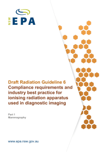 Draft Radiation Guideline 6 - Mammography