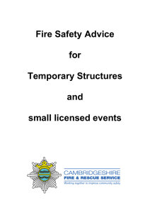 fire safety - Cambridgeshire Fire and Rescue Service
