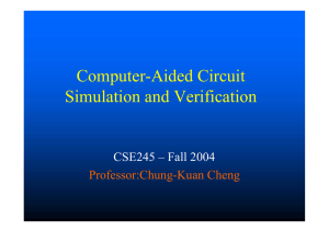 Computer-Aided Circuit Simulation and Verification