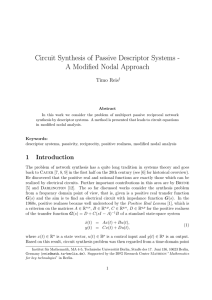 Circuit Synthesis of Passive Descriptor Systems