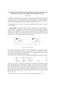 AN INFINITE DIMENSIONAL DESCRIPTOR SYSTEM MODEL FOR