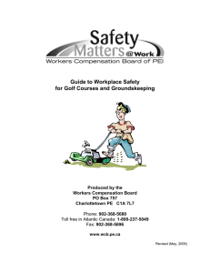 Guide to Workplace Safety for Golf Courses and Groundskeeping